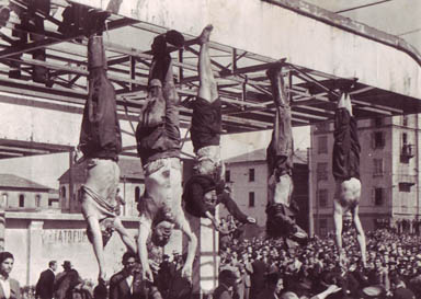 Mussolini and his pals get the lynch mob treatment